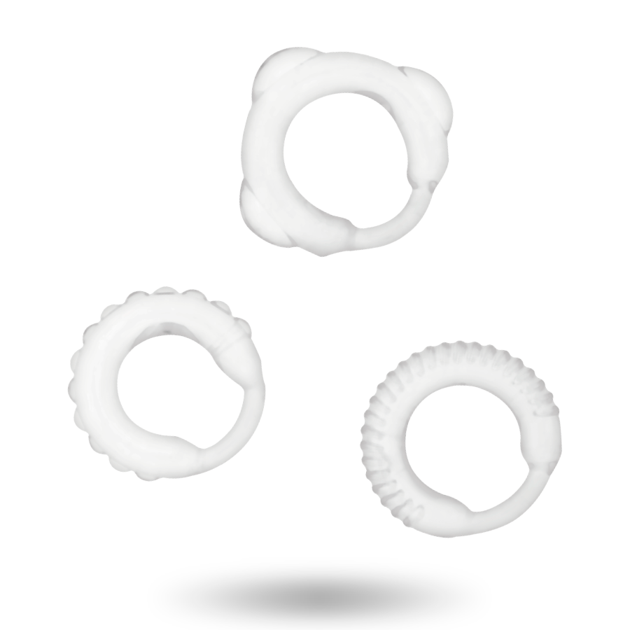 anillo de placer anillo vibrador hombre pene anillo testicular placer pareja estimulador de clitoris anillo flexible testículos kit set silicona premium retardar eyaculación aumento erección diferentes medidas silicona suave eyaculacion precoz firmeza