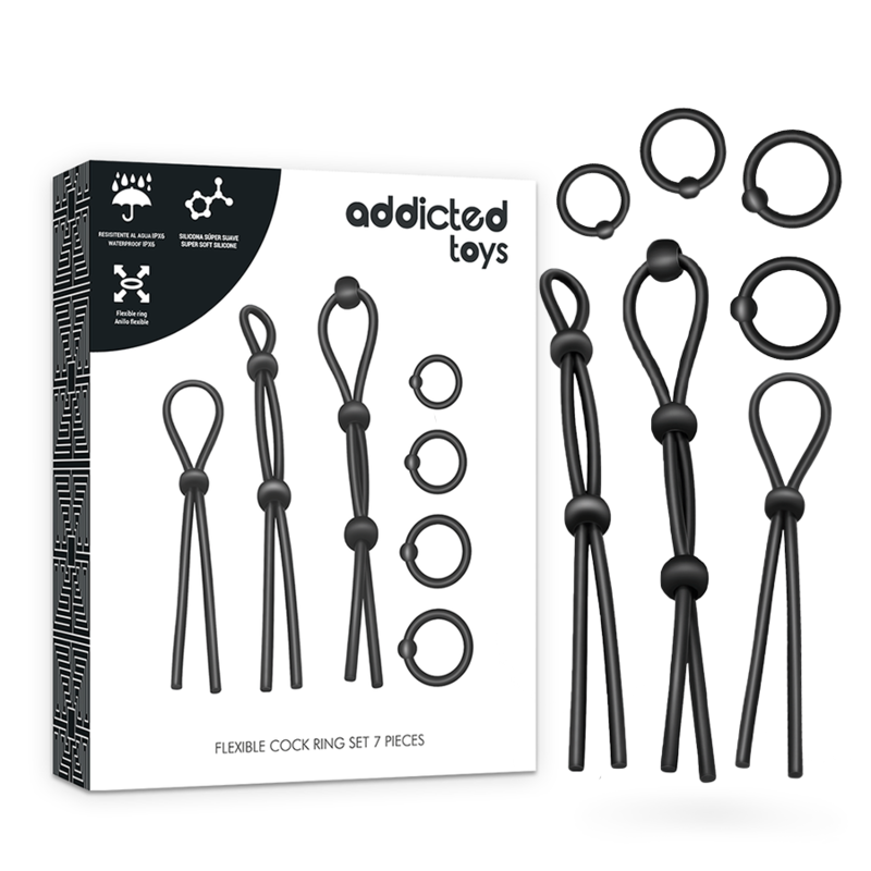 anillo de placer anillo vibrador hombre pene anillo testicular placer pareja estimulador de clitoris anillo flexible testículos kit set silicona premium retardar eyaculación aumento erección diferentes medidas silicona suave
