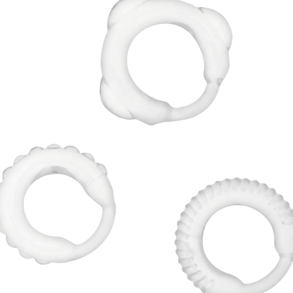 anillo de placer anillo vibrador hombre pene anillo testicular placer pareja estimulador de clitoris anillo flexible testículos kit set silicona premium retardar eyaculación aumento erección diferentes medidas silicona suave eyaculacion precoz firmeza